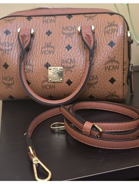 Cognac Logo 2-way Satchel